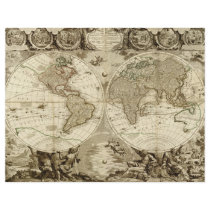 1708 World Map by Jean Baptiste Nolin Personalized Flyer