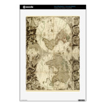 1708 World Map by Jean Baptiste Nolin Decal For PS3 Console
