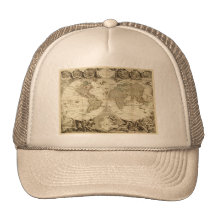 1708 World Map by Jean Baptiste Nolin Trucker Hats
