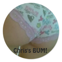 17092008, Chris's BUM! stickers by Bexgeneral 17092008, Chris's BUM! stickers