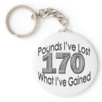 170 Pounds Lost Keychain keychains