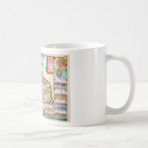 1710 De La Feuille Map of the Netherlands Belgium Coffee Mug