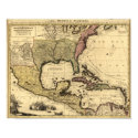 1710 Map of Mexico, Caribbean and North America posters by ZephyrusBooks 1710 Map of Mexico, Caribbean and North America posters