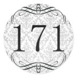 171 Area Code Round Stickers