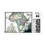 1720 Africa Vetus Map Postage Stamp