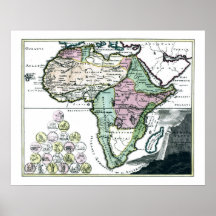 1720 Africa Vetus Map Print