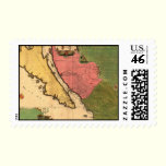 1720 Map - La Californie ou Nouvelle Caroline stamps