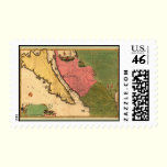 1720 Map - La Californie ou Nouvelle Caroline stamps