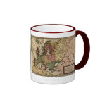 1721 Map of Europe Coffee Mugs