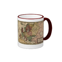1721 Map of Europe Coffee Mugs