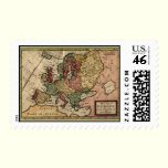 1721 Map of Europe stamps
