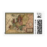 1721 Map of Europe Postage Stamps
