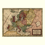 1721 Map of Europe posters