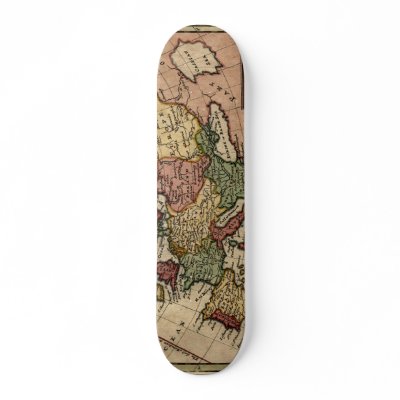 1721 Map of Europe Skateboards by ZephyrusBooks