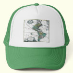 1725 South and North America Map hats