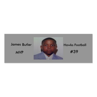 172606 james 100x75, James, Hawks Football, MVP... Business Cards by razzledazzle_me