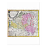 1730 Homann Heirs Map of Belgium and Luxembourg Postcards