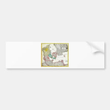 1730 Homann Map of Denmark Geographicus RegniD Bumper Stickers