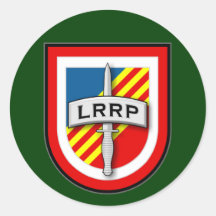 173d aerotransportado - 74.o flash de LRRPs de la  Pegatina Redonda