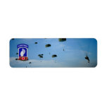 173rd airborne brigade veterans return address custom return address label