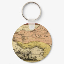 1743 West Africa Map keychains