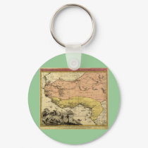 1743 West Africa Map keychains