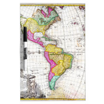 1746 Homann Heirs Map of South North America Dry-Erase Board