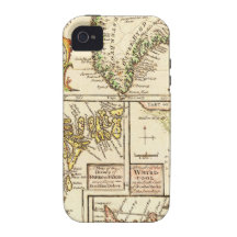 1747 Bowen Map of the North Atlantic Islands Gree iPhone 4 Covers