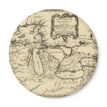 1755 Great Lakes and New France / Canada Map magnets by ZephyrusBooks 1755 Great Lakes and New France / Canada Map magnets