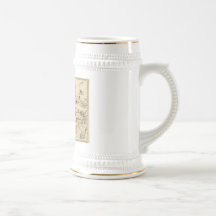 1755 Great Lakes and New France / Canada Map Mugs