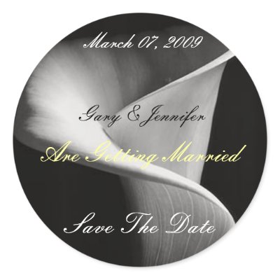 175907, Save The Date, Are Getting... - Customized Round Stickers by jmmccain