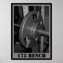 175 BENCH Weightlifting Poster