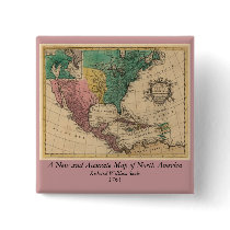 1763 North America Map Pins