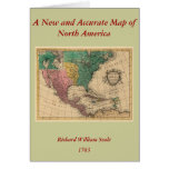 1763 North America Map Card