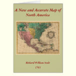 1763 North America Map cards