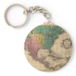 1763 North America Map Keychain