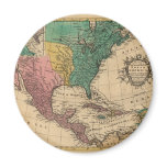 1763 North America Map Refrigerator Magnets