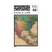1763 North America Map Postage