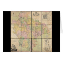 1765 Map of Devonshire by Benjamin Donn Card