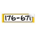 176-671 BUMPER STICKER