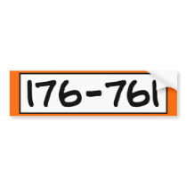 176-761 BUMPER STICKER