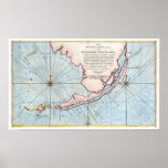 1772 Southern Florida Map Print