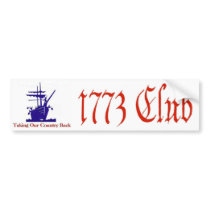 1773 Club Bumper Sticker bumper stickers