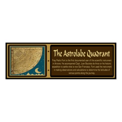1775 Astrolabe Quadrant Bookmarks Business Cards by PresidioPark