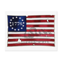 1776 American Flag postcards