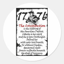 1776 ROUND STICKERS