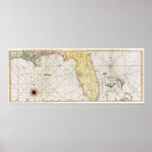 1777 Florida Map Print