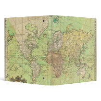 1778 Bellin Nautical Chart or Map of the World 3 Ring Binder