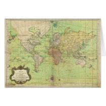 1778 Bellin Nautical Chart or Map of the World Cards