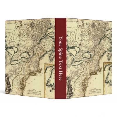 1778 Map of Canada and the United States 3 Ring Binder by ZephyrusBooks
